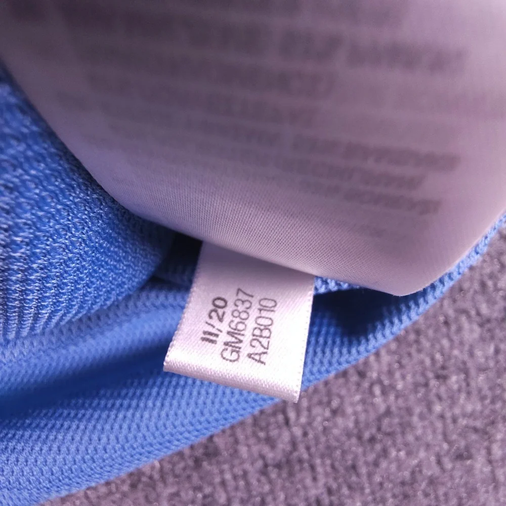 Adidas Mens Medium PrimeGreen Blue  1/4 Quarter Zip‎ Pullover Sweatshirt